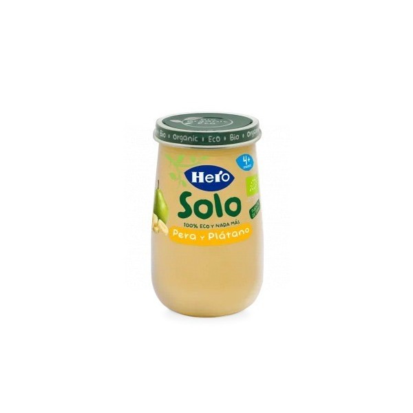 Hero Baby Solo Tarrito Eco Pera y Plátano 190gr